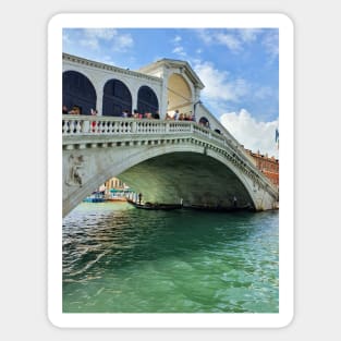 Venice Rialto Bridge view Sticker
